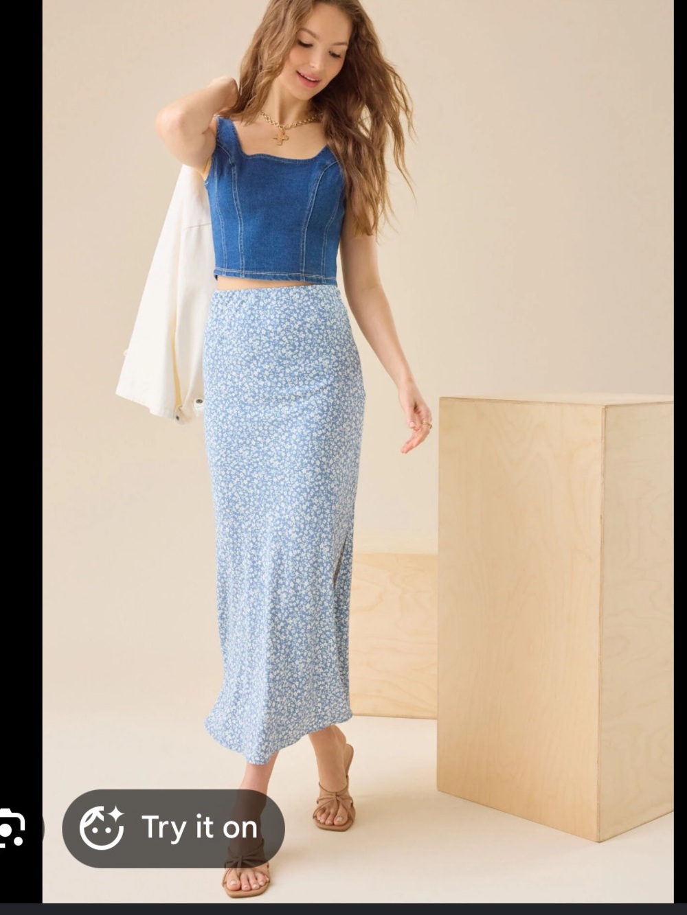 Altar'd State Amora Midi Skirt
